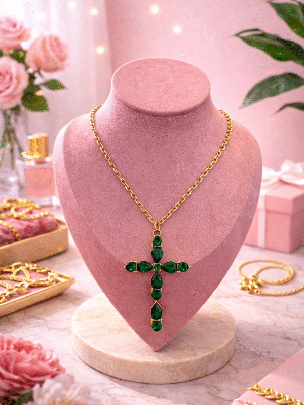 Collar Cruz Escarlata